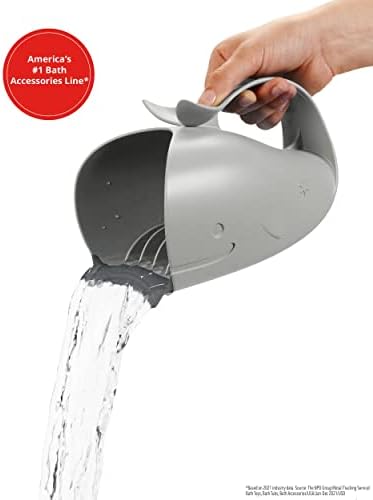 Skip Hop Baby Bath Rinse Cup MOBY Tear-free Waterfall Rinser Grey Age 0+ - Image 4
