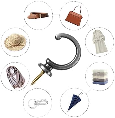 DeSS 2 Pack Curtain Holdbacks Curtain Tiebacks Hooks Wall Mounted Curtain Hooks - Image 4