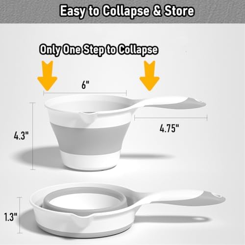 Collapsible Water Ladle Plastic Folding Dipper - Image 5