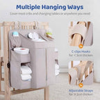 Diaper Organizer for Cribs And Changing Table, Hanging Diaper Caddy - Image 2
