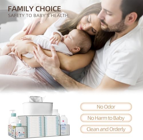 GILPWA Diaper Caddy, Baby Changing Table Organizer, Detachable Clear Acrylic - Image 2