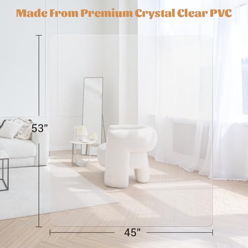 KMAT Office Chair Mat, Easy Glide Hard Wood Tile Floor Mat - Image 2