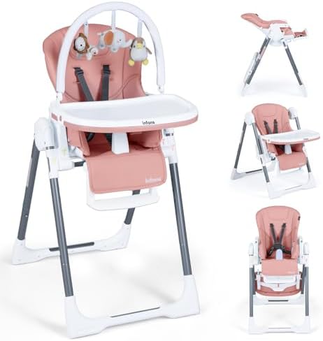 INFANS High Chair for Babies and Toddlers, Foldable Highchair by INFANS