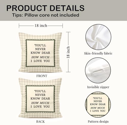Boho Neutral Girl Nursery Pillow Covers 18x18, Baby Girl Nursery Decor - Image 2