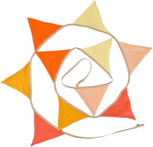 Pennant Banner Bunting Flags, Garland Triangle Banners Fabric Bright Color - Image 3
