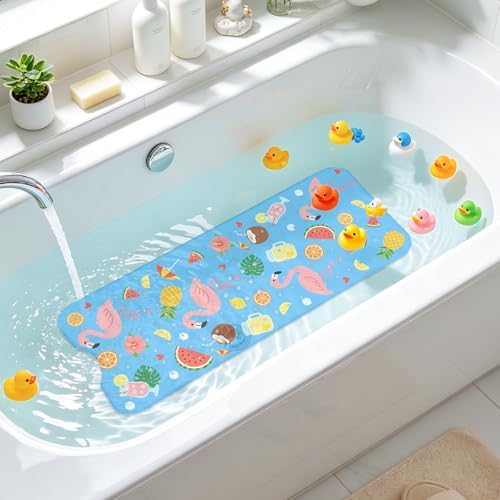 Flamingo Bath Mat for Tub Non Slip, Kids Bath Mat for Baby - Image 7