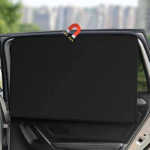 Car Side Window Sun Shades, Window Sunshades Privacy Curtains, 100% Block Light by MZQZM
