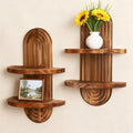 Artilady Boho Shelf Wall Decor, Wood Trinket Shelves by Artilady