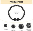 KLOGTSIND Magnetic Curtain Tiebacks, 4 Pack Wood Bead Curtain Holdbacks - Image 3
