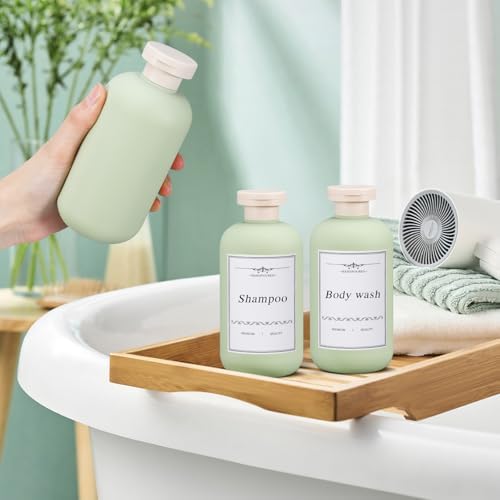 6.8oz Travel Bottles for Toiletries, Empty Plastic Squeeze Bottles - Image 6