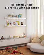 Shario Nursery Book Shelves, Scalloped Shelves, Wall Book Shelves - Image 5