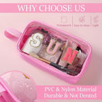 Kacctyen Sunscreen Bag Clear Makeup Toiletry Pouch Beach Vacation Essentials - Image 3