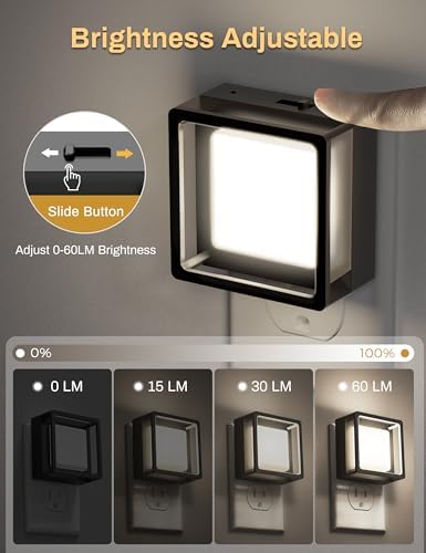 DORESshop LED Night Light, Plug in Night Light, Dusk to Dawn Sensor - Image 2