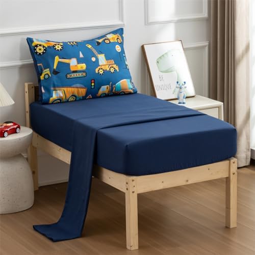 NTBED 4 Pieces Traffic Construction Toddler Bedding Set - Image 3