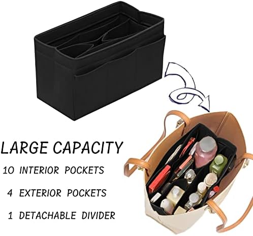 DailyPlus Purse Organizer Insert Felt Bag Organizer Handbag Organizer Insert - Image 5