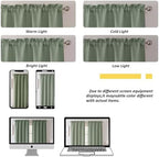 Chyhomenyc Sage Green Short Curtain Valance - Image 6