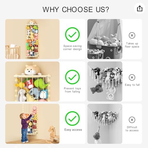 Stuffed Animal Storage Shelf Organizer - Image 3