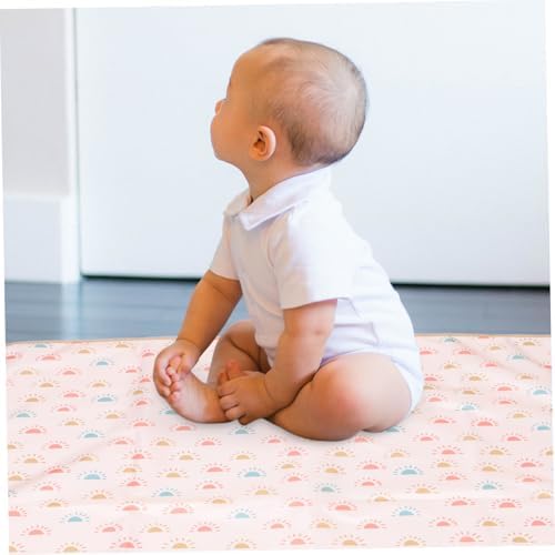 High Chair Mat for Toddlers Foldable Floor Protector Polyester Fiber - Image 4