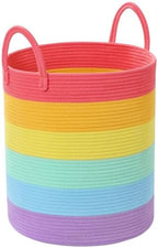 Laundry Hamper for Organizing, 52L Large Laundry Baskets, Cotton Rope Woven by Degeyoyo
