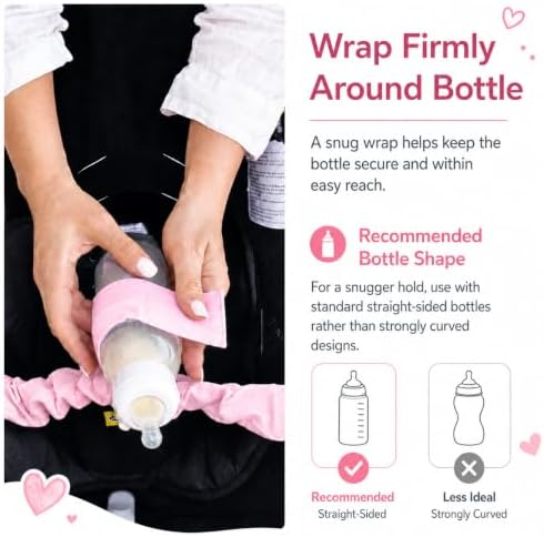 Baby Bottle Strap for Stroller, Car Seat & High Chair, Adjustable Baby Bottle - Image 4