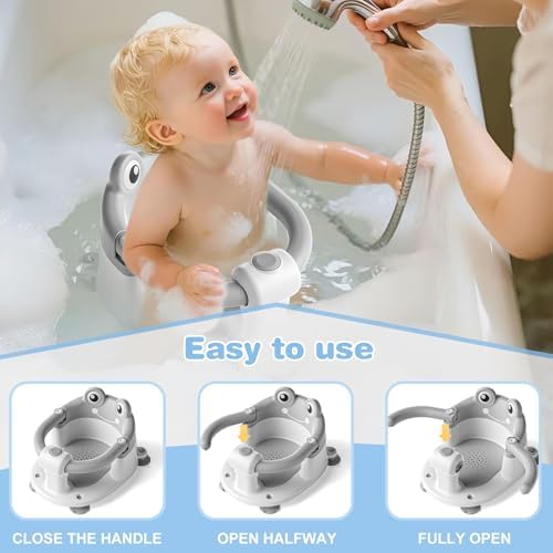 Baby Bath Seat for Babies 6 Months & up Non-Slip Toddler Bath Seats for Sitting - Image 2