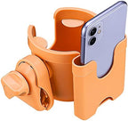 Suranew Cup Holder with Phone for Walker Wheelchair Stroller Orange by Suranew