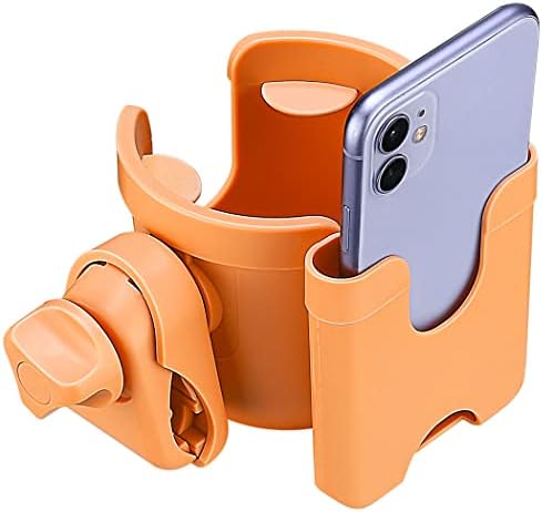 Suranew Cup Holder with Phone for Walker Wheelchair Stroller Orange by Suranew