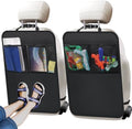 2Pack Back Seat Cover for Kids Kick Mats Backseat Protector by Zecirl