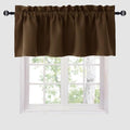 Hiasan Brown Valance Curtains for Window 60 x 18 Inches 1 Panel by Hiasan