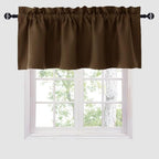 Hiasan Brown Valance Curtains for Window 60 x 18 Inches 1 Panel by Hiasan