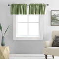 DONREN 2 PCS Sage Green Curtain Valances by DONREN