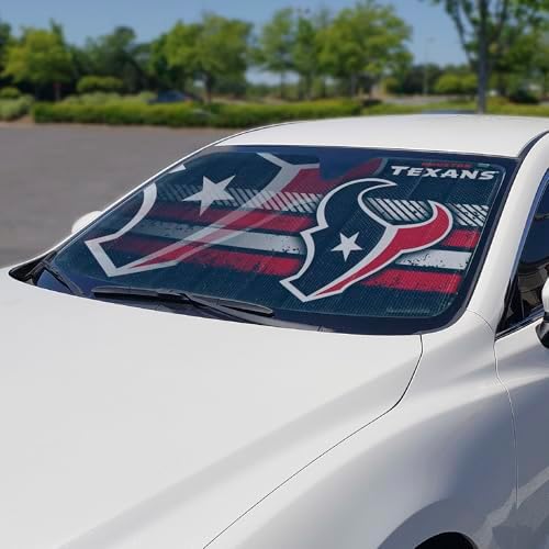 Fanmats NFL Windshield Sun Auto Shade, Sun Shield Sun Visor Accordion tri-fold - Image 2