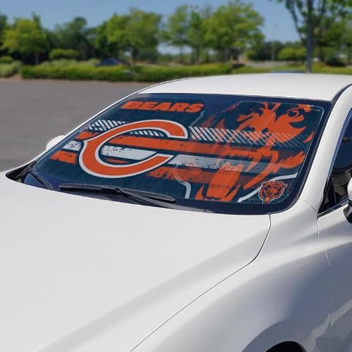 Fanmats NFL Windshield Sun Auto Shade, Sun Shield Sun Visor Accordion tri-fold - Image 2