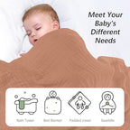 SWEET DOLPHIN Muslin Baby Bath Towels Blanket - Image 5