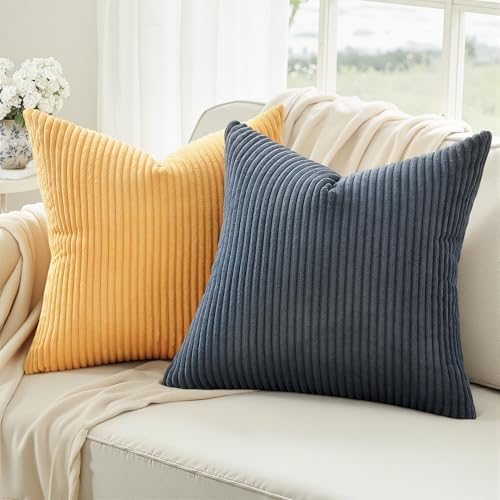 Topfinel Boho Pillow Covers for Couch Bed Accent Modern Pillowcase Corduroy - Image 2