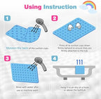 Silicone Push Pop Bath Mat – 33"x17.3" Extra Large Rainbow Bathtub Mat - Image 7