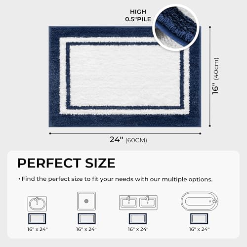 GRANNY SAYS Microfiber Bathroom Rugs Non Slip Washable, Water Absorbent - Image 2