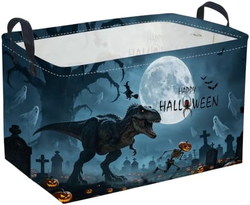 Sanjiaofeng Rectangular Dinosaur Halloween Baskets, Waterproof Foldable by Sanjiaofen