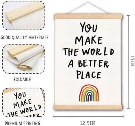 DNEULYR Inspirational Wall Decor, You Make the World a Better Place - Image 6