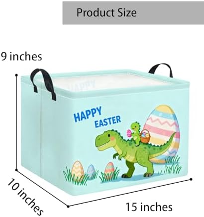 Rectangular Easter Basket for Home Kitchen Baby Girls Basket Cute Storage Bin - Image 7