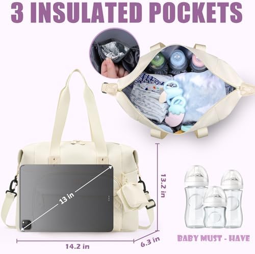 Tuwubi Diaper Bag Tote, Baby Diaper Bag - Image 4