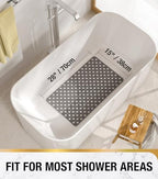 HITSLAM Bathtub Mat Non Slip, Soft TPE Bath Mat - Image 3