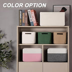 4 Pack Storage Baskets for Organizing, Woven Baskets for Shelves - Image 3