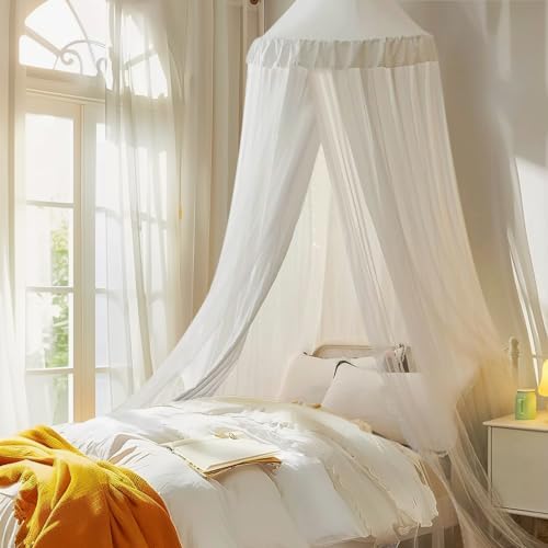 little dove Bed Canopy with Star Lights, Double Layer Canopy by LittleDove