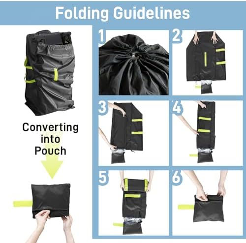 Gate Check Stroller Bag for Airplane Travel, Standard or Double Stroller Travel - Image 6