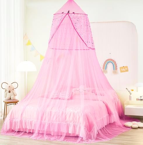 Bed Canopy for Girls, Unicorn Princess Bed Canopy Bedroom Accessories Decor - Image 6