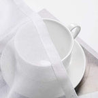 MIULEE Solid White Kitchen Sheer Valance Linen Look Window Curtain, Living Room - Image 5
