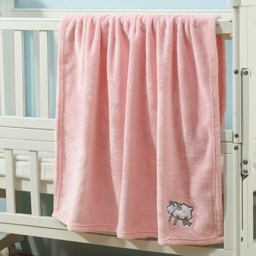CREVENT 2Pcs 30''X40'' Cute Cozy Fluffy Warm Baby Blankets - Image 3