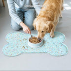 PWTAA Dog Food Mat Anti-Slip Silicone Dog Bowl Mat Thicker Pet Placemat - Image 7