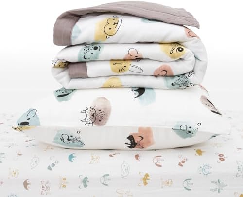 Little Unicorn Toddler Bedding 3-Piece Set | Includes Comforter, Crib Sheet & - Image 2